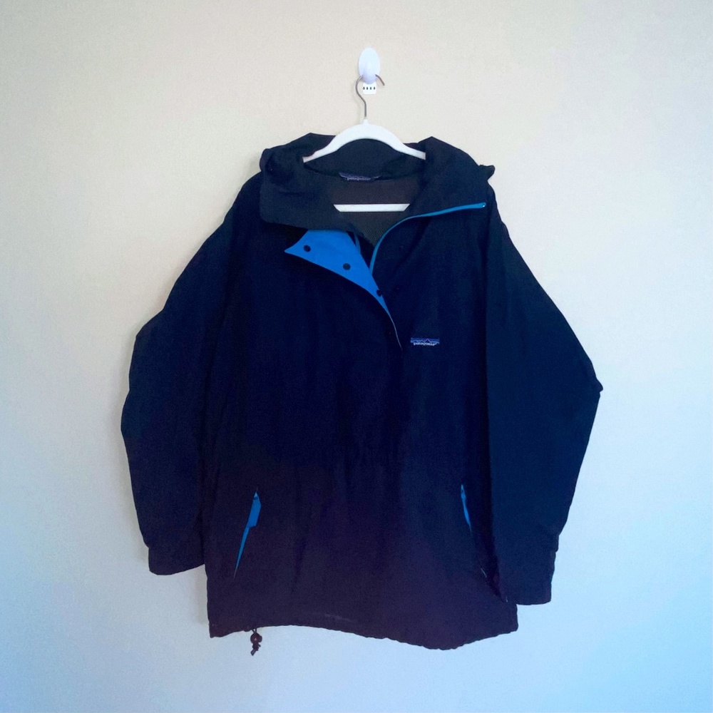 Vintage Patagonia Women's Pullover Hooded Rain Jacket Size 14